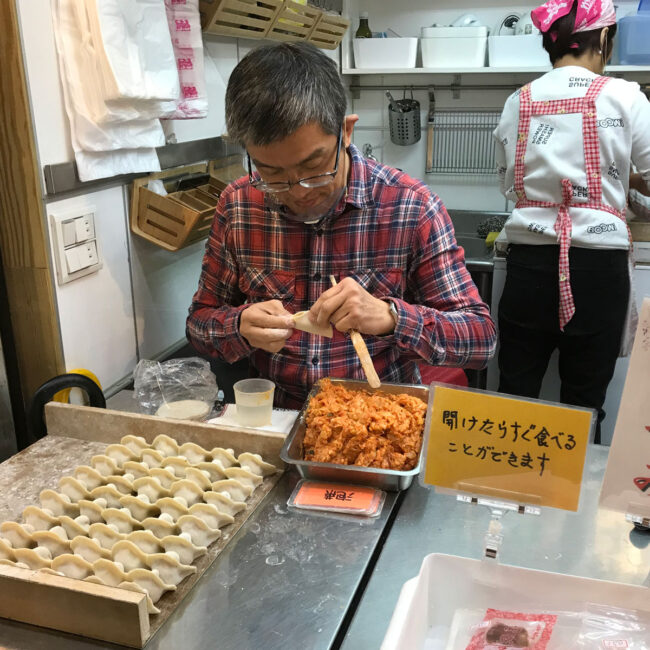 Herstellung von Dumplings